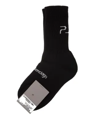 Balenciaga X Playstation Logo Intarsia Socks