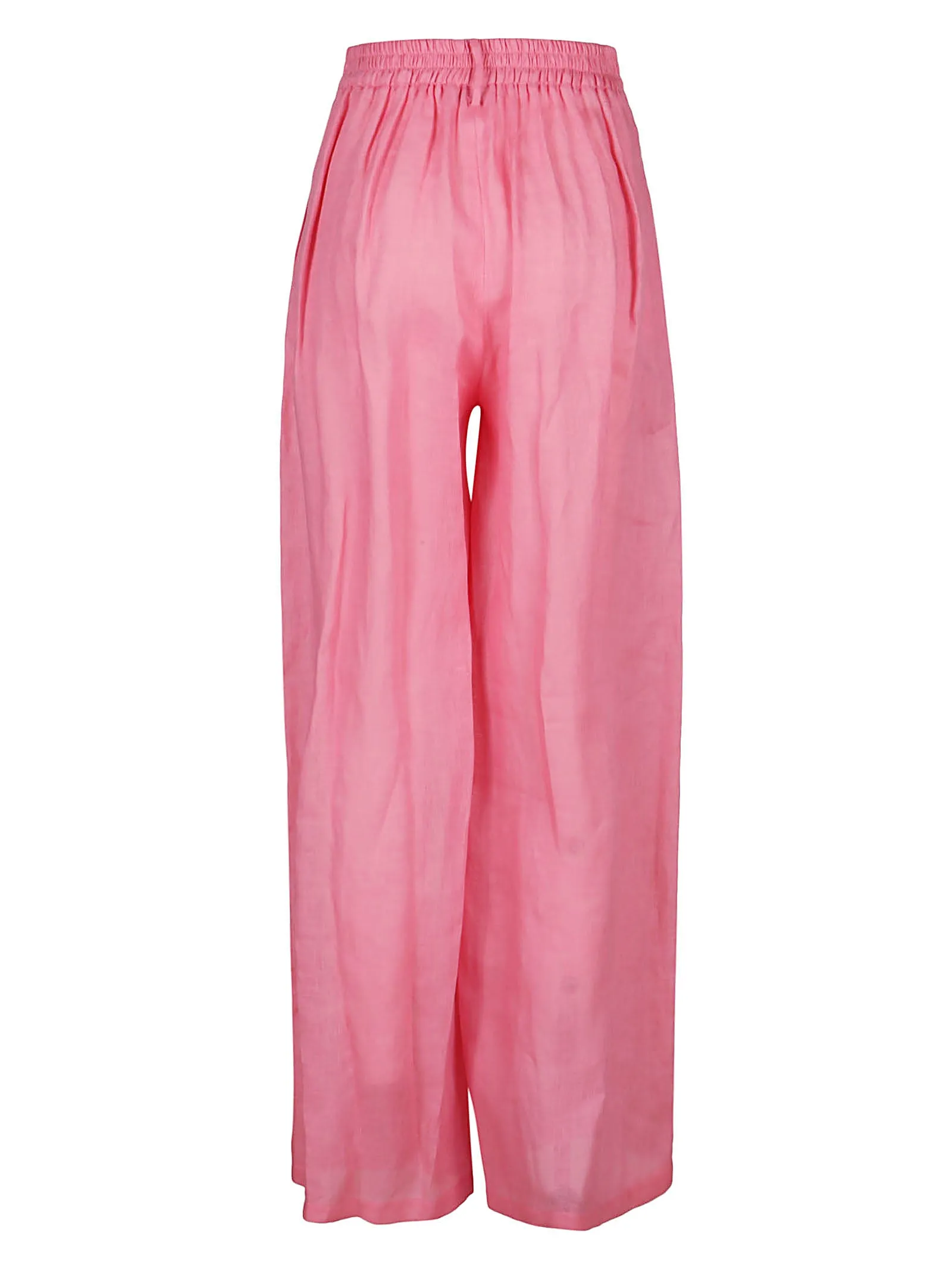 Ballantyne Pleat Detail Wide-Leg Pants
