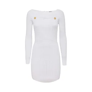 Balmain Cut-Out Knit Mini Dress