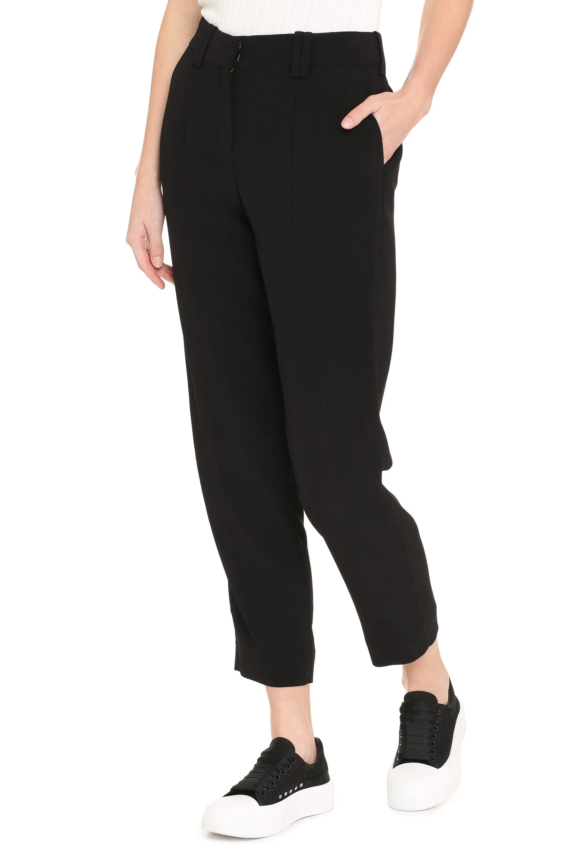 Balmain High Waisted Tailored Pants