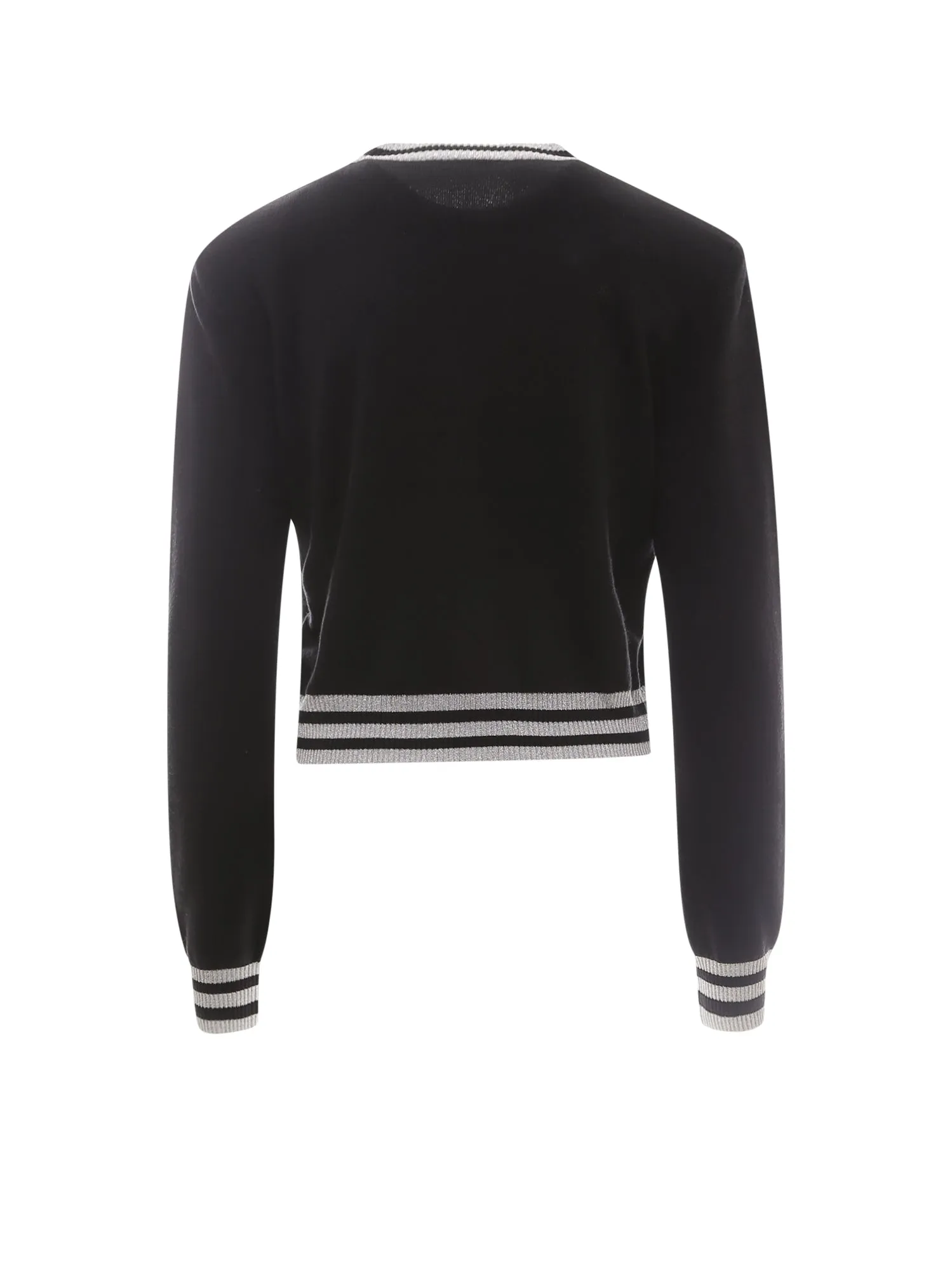 Balmain Logo Embroidered Knit Jumper