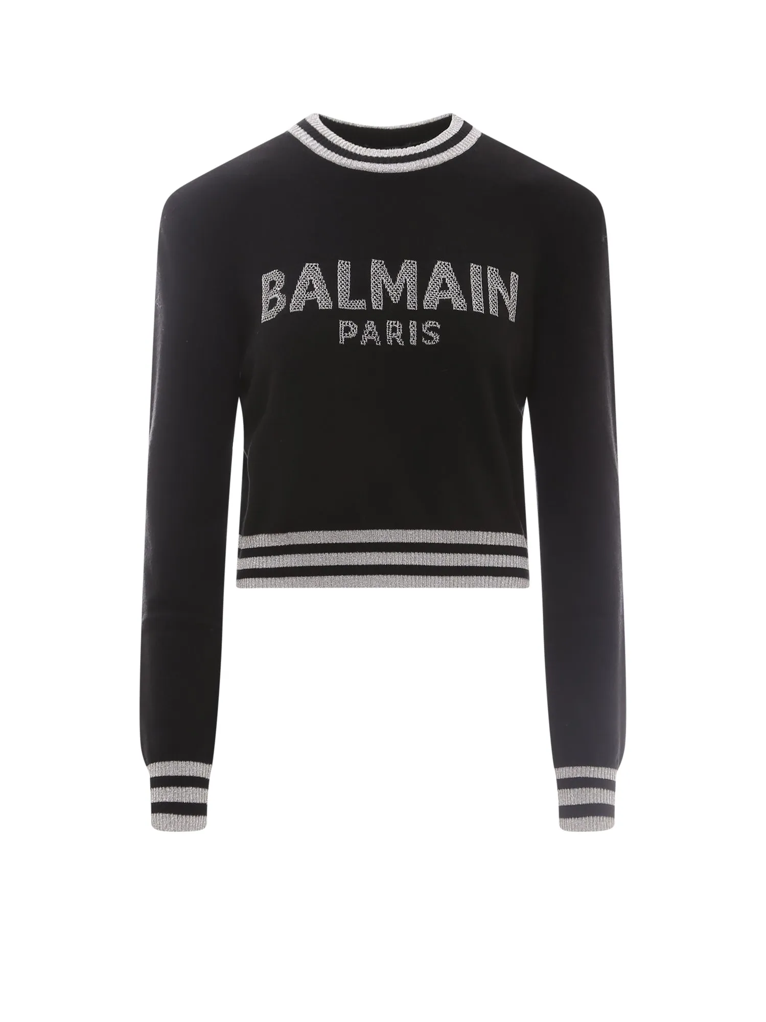Balmain Logo Embroidered Knit Jumper