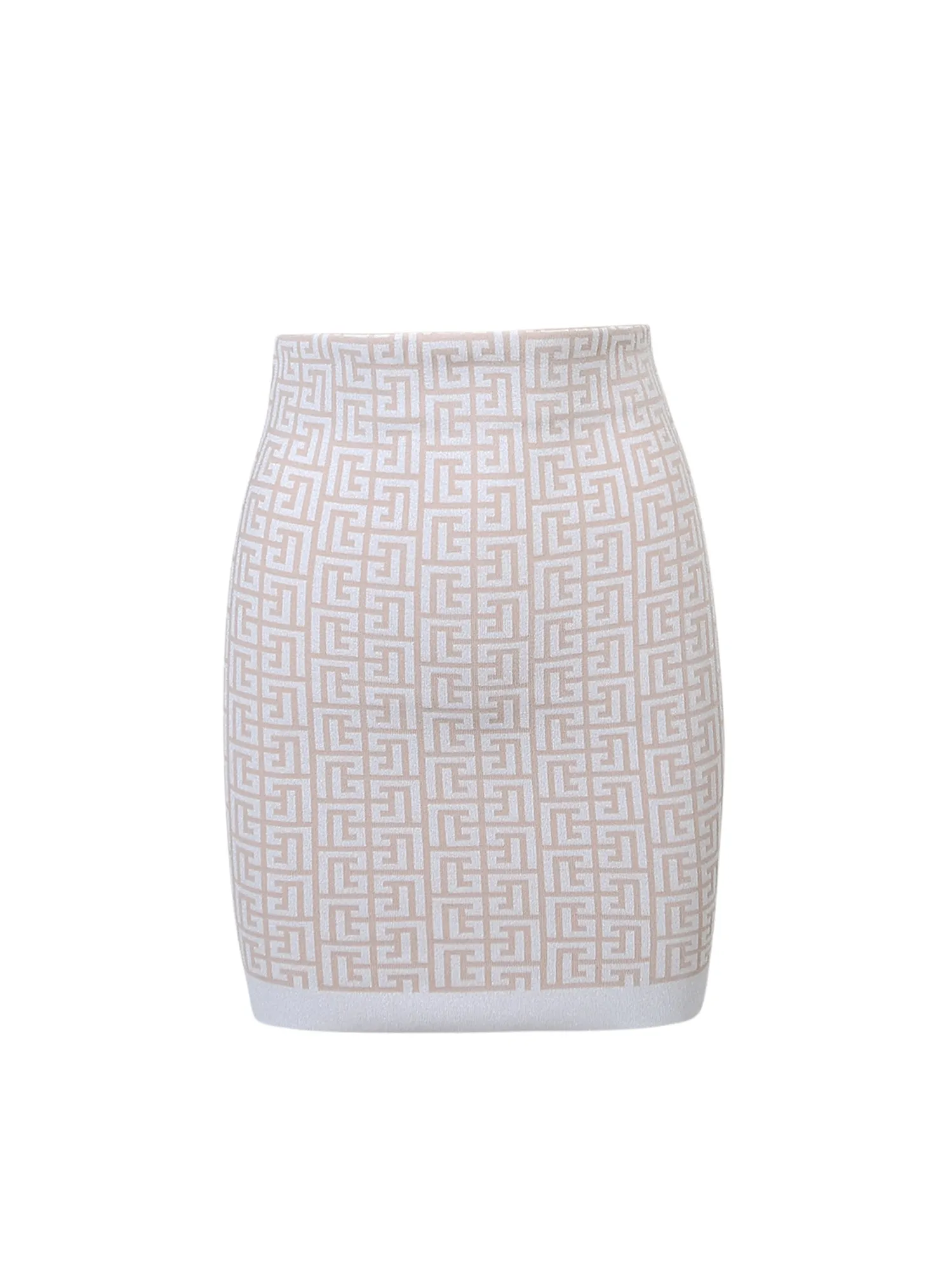 Balmain Monogram Knit Mini Skirt