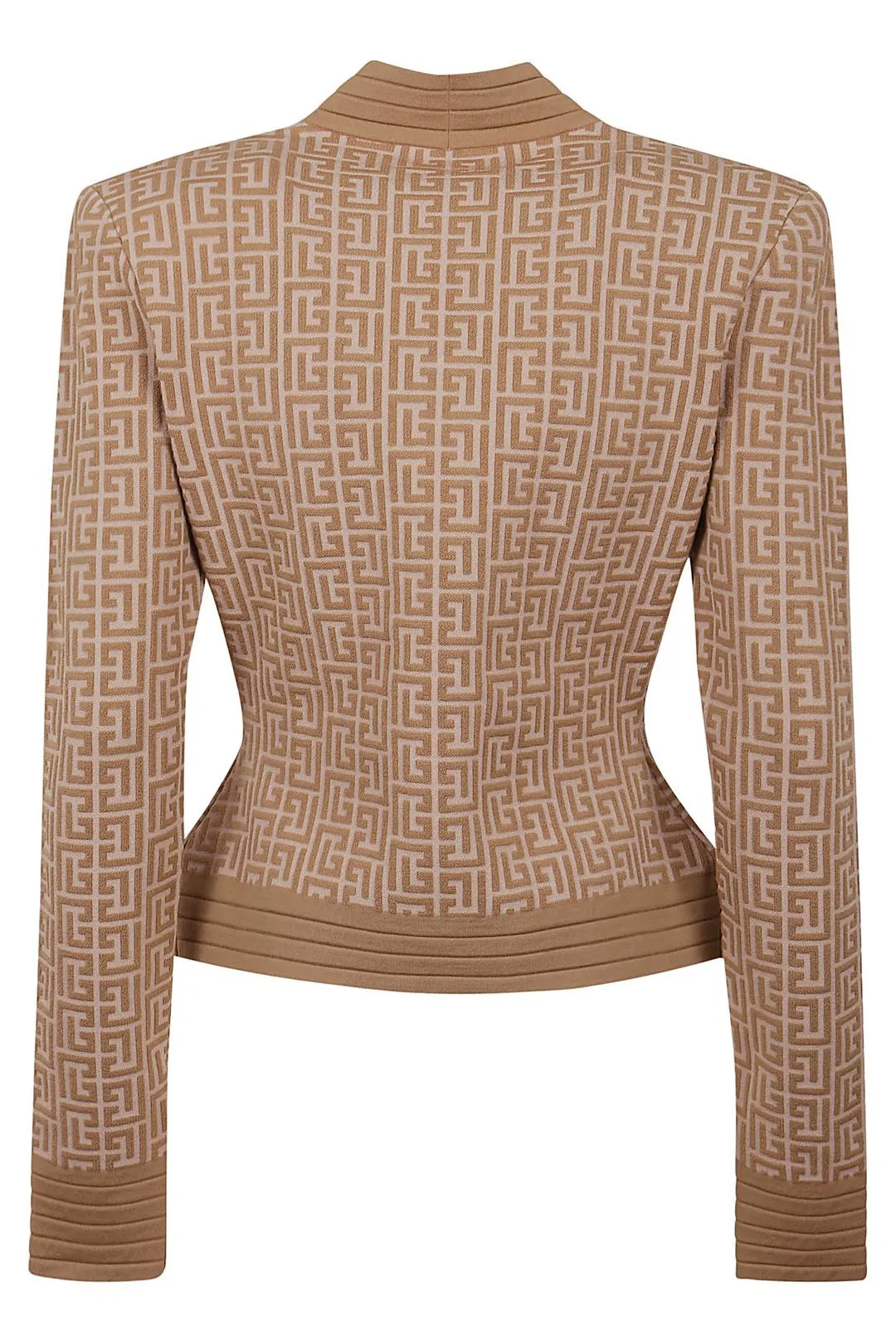 Balmain Monogram Pattern Knit Jacket