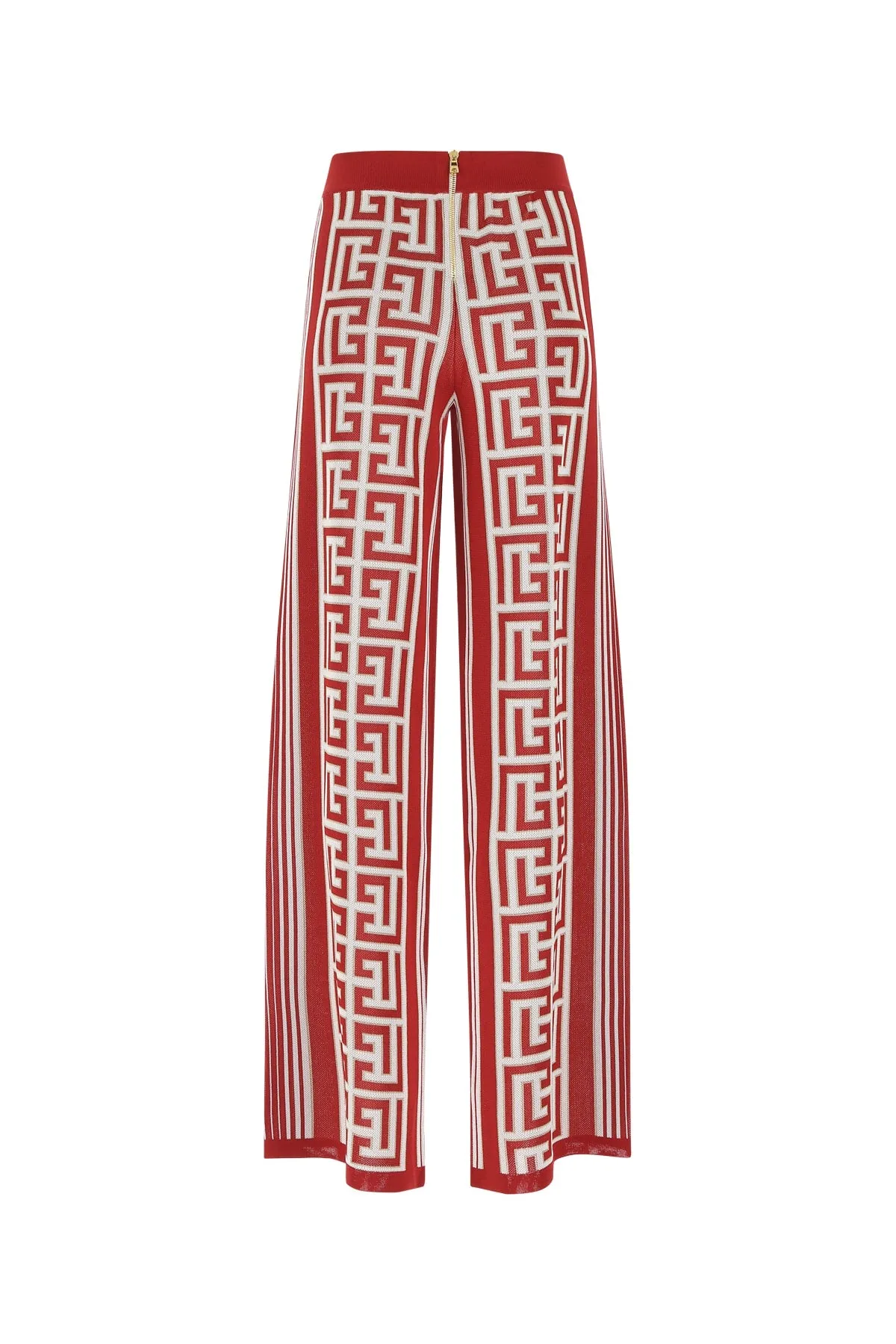Balmain Monogram Wide Leg Trousers