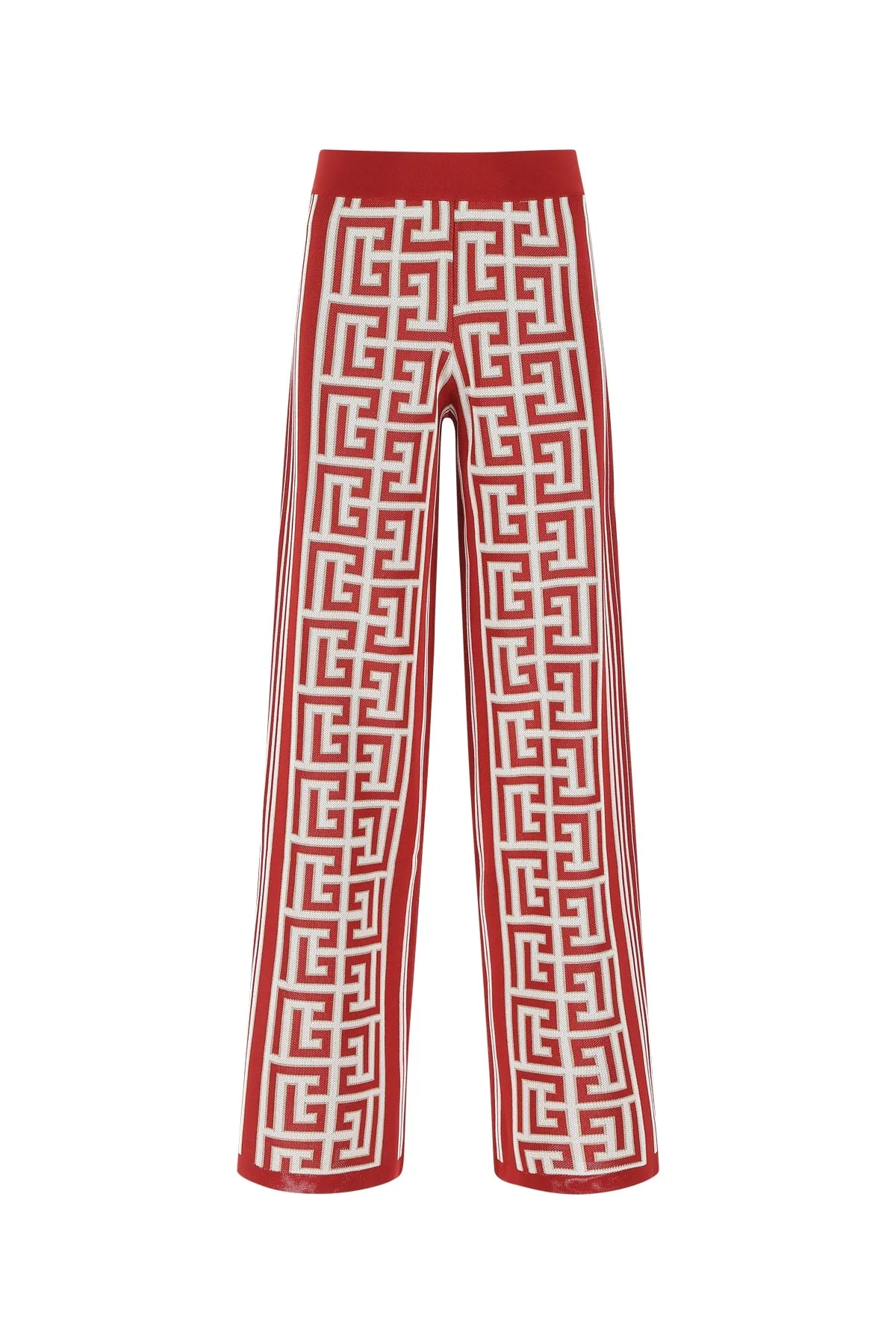 Balmain Monogram Wide Leg Trousers