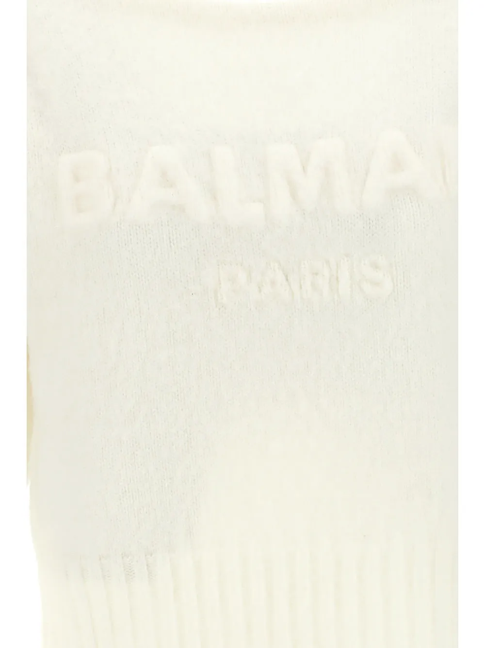 Balmain Slash-Neck Fine Knit Jumper
