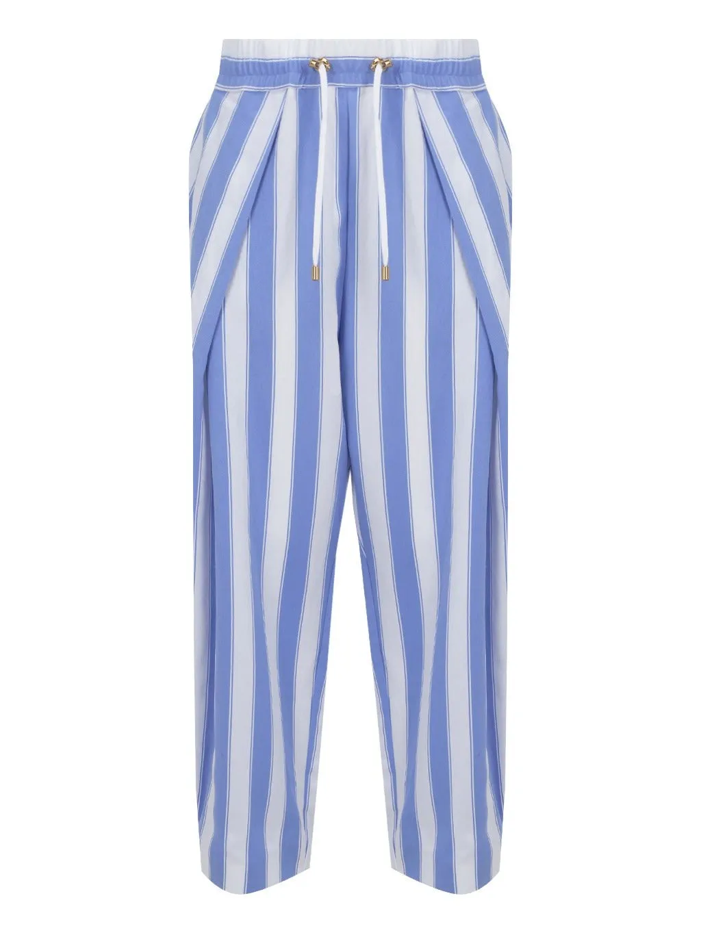 Balmain Striped Cropped Trousers