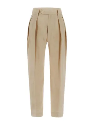 Barena Pleated Wide Leg Trousers