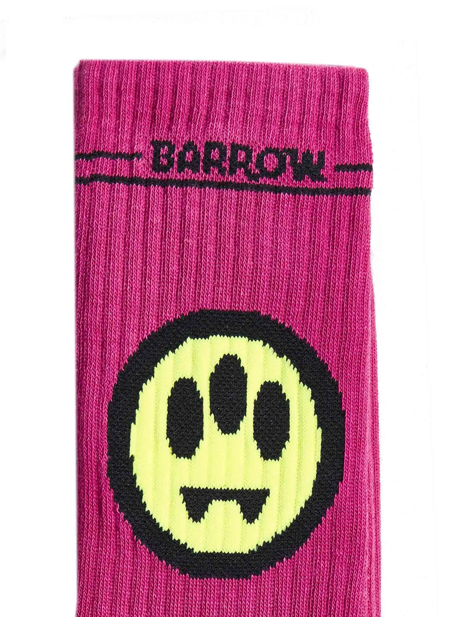 Barrow Smile-Jacquard Ribbed Knit Socks