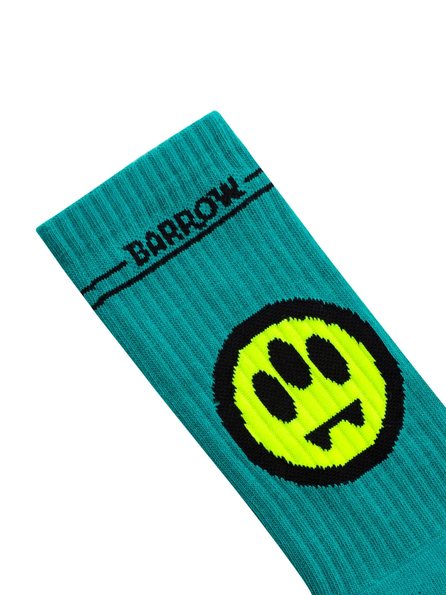 Barrow Smile-Jacquard Ribbed Knit Socks