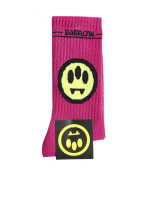 Barrow Smile-Jacquard Ribbed Knit Socks