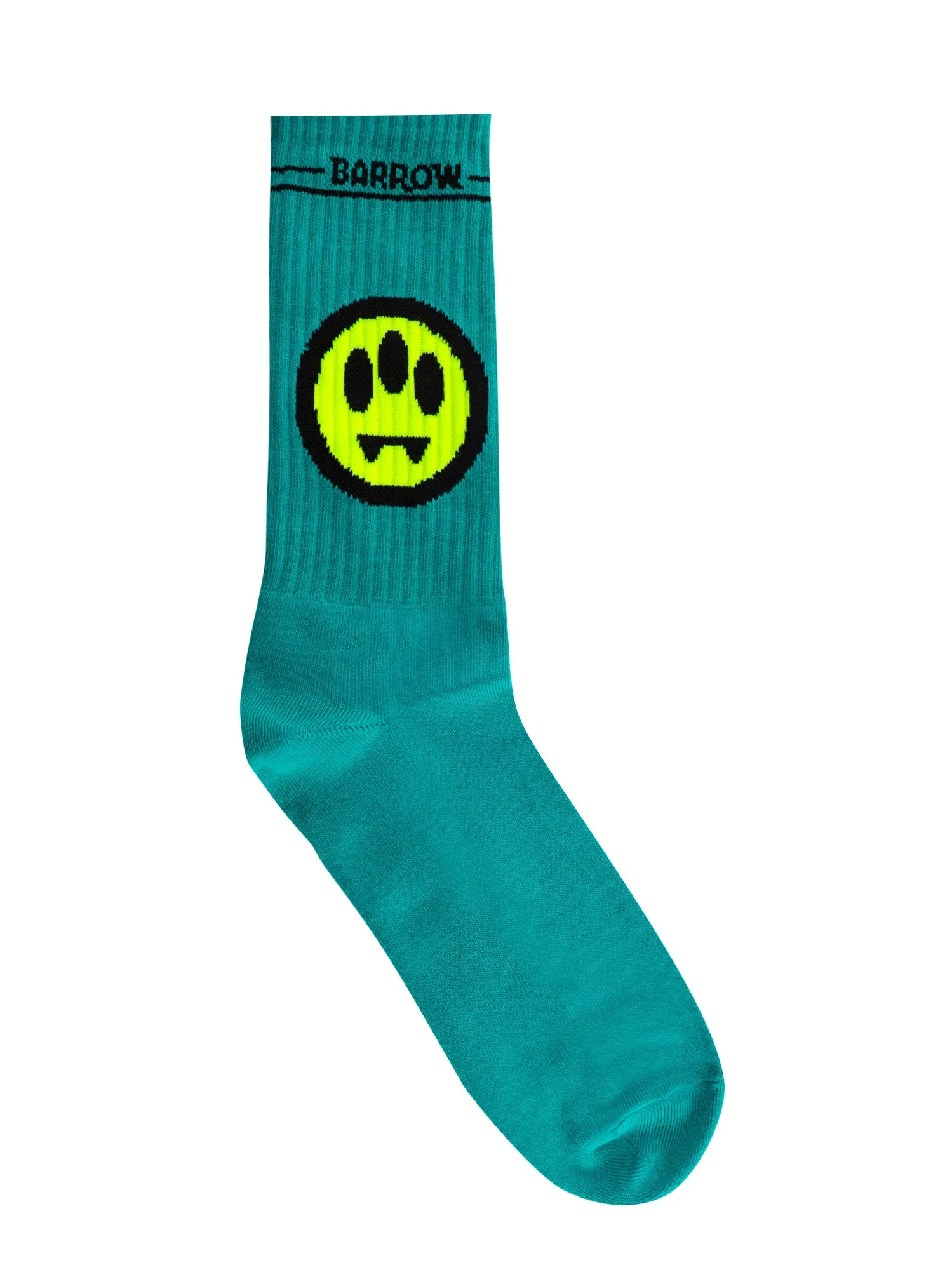 Barrow Smile-Jacquard Ribbed Knit Socks