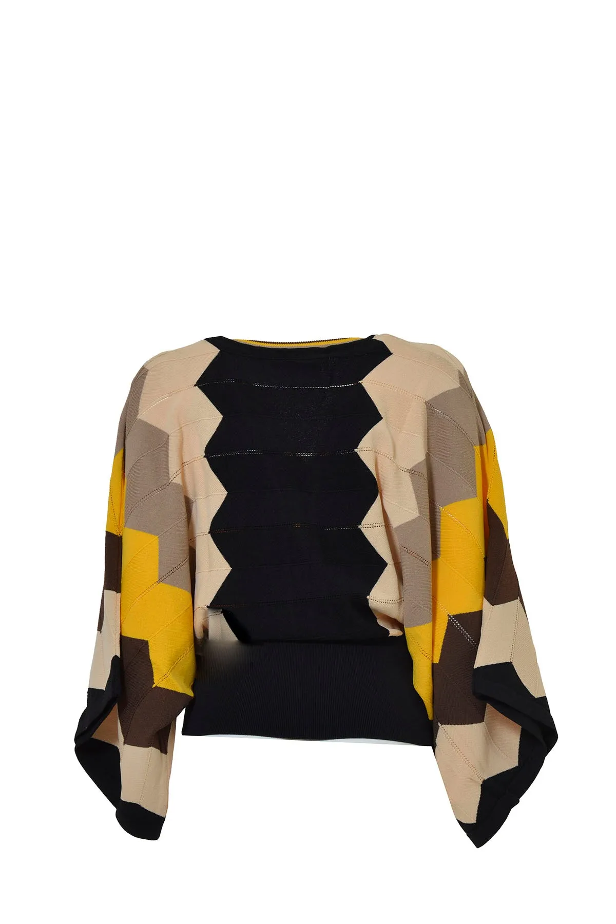 Boutique Moschino Colour Block V-Neck Sweater