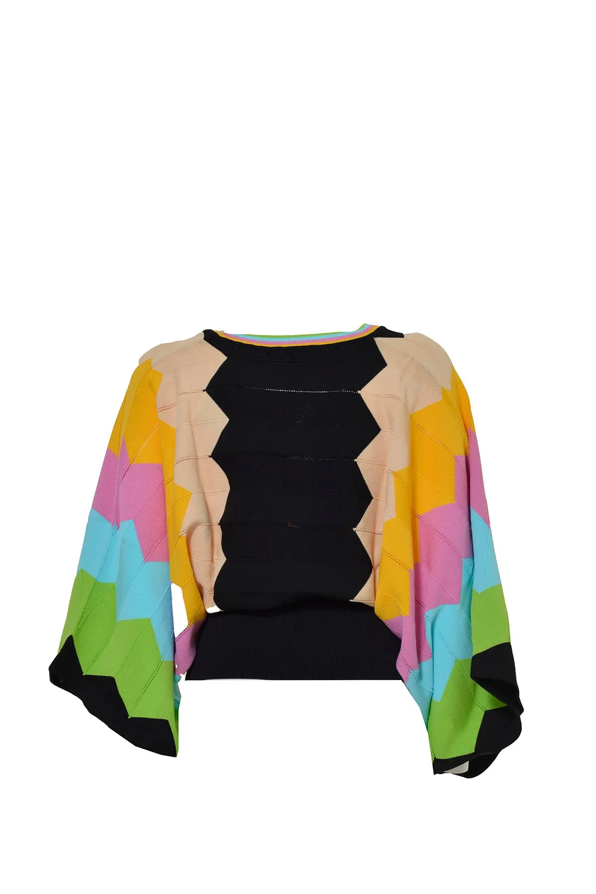 Boutique Moschino Colour Block V-Neck Sweater