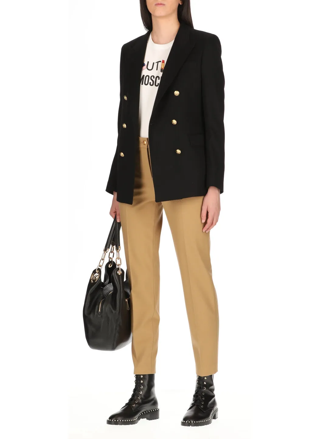 Boutique Moschino Slim-Fit Cropped Trousers