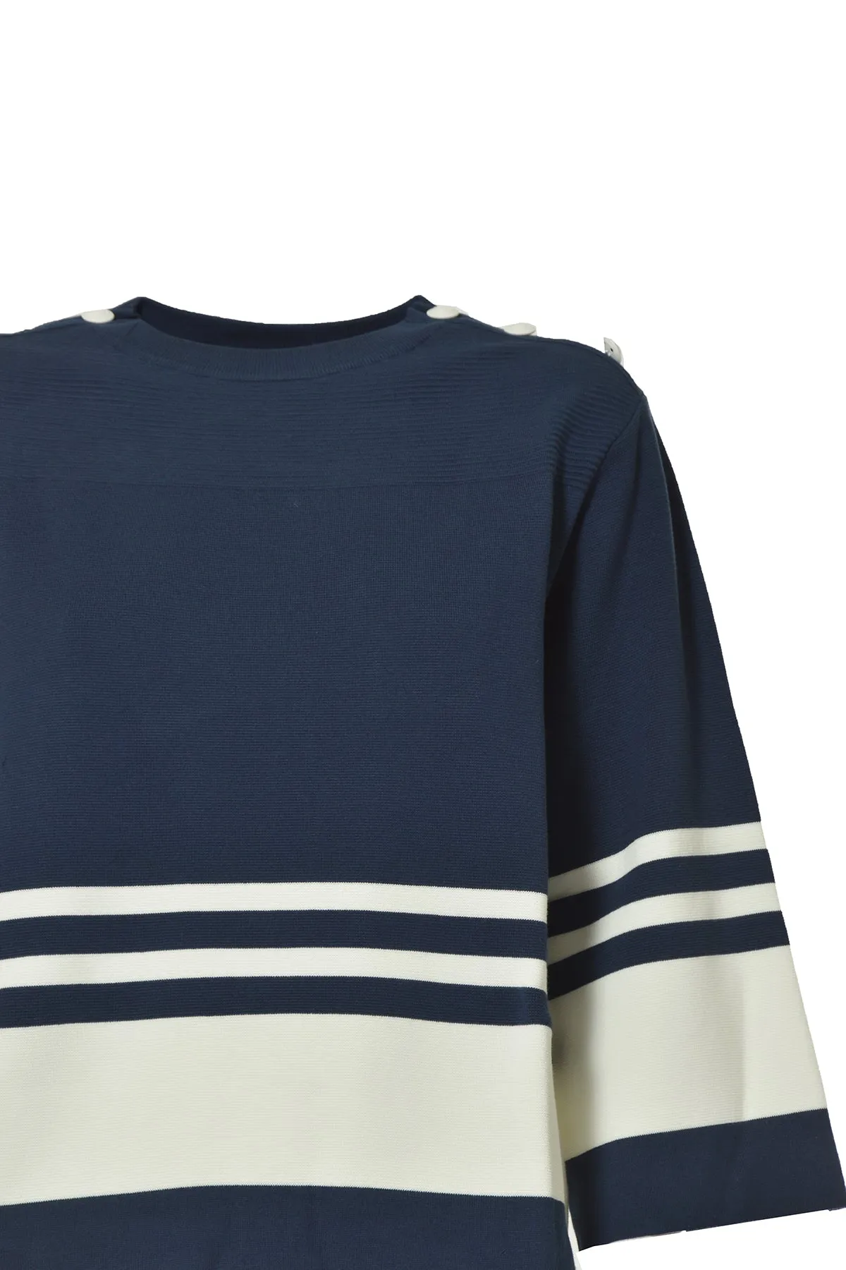 Boutique Moschino Striped Crewneck Sweater