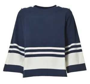 Boutique Moschino Striped Crewneck Sweater
