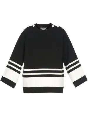 Boutique Moschino Striped Crewneck Sweater
