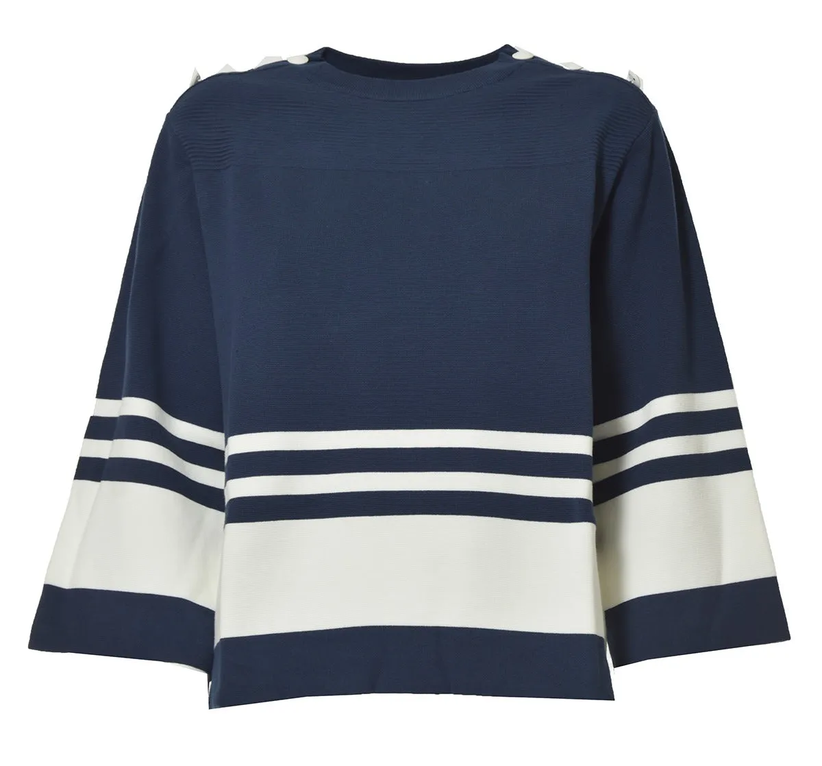 Boutique Moschino Striped Crewneck Sweater