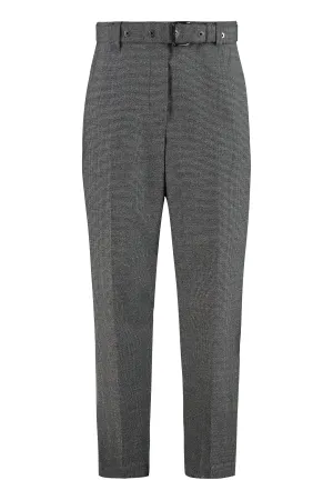 Brunello Cucinelli Belted Houndstooth Pants