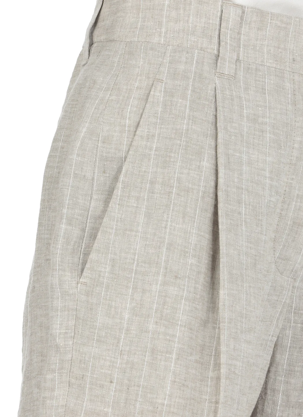 Brunello Cucinelli Brace Detailed Cropped Trousers