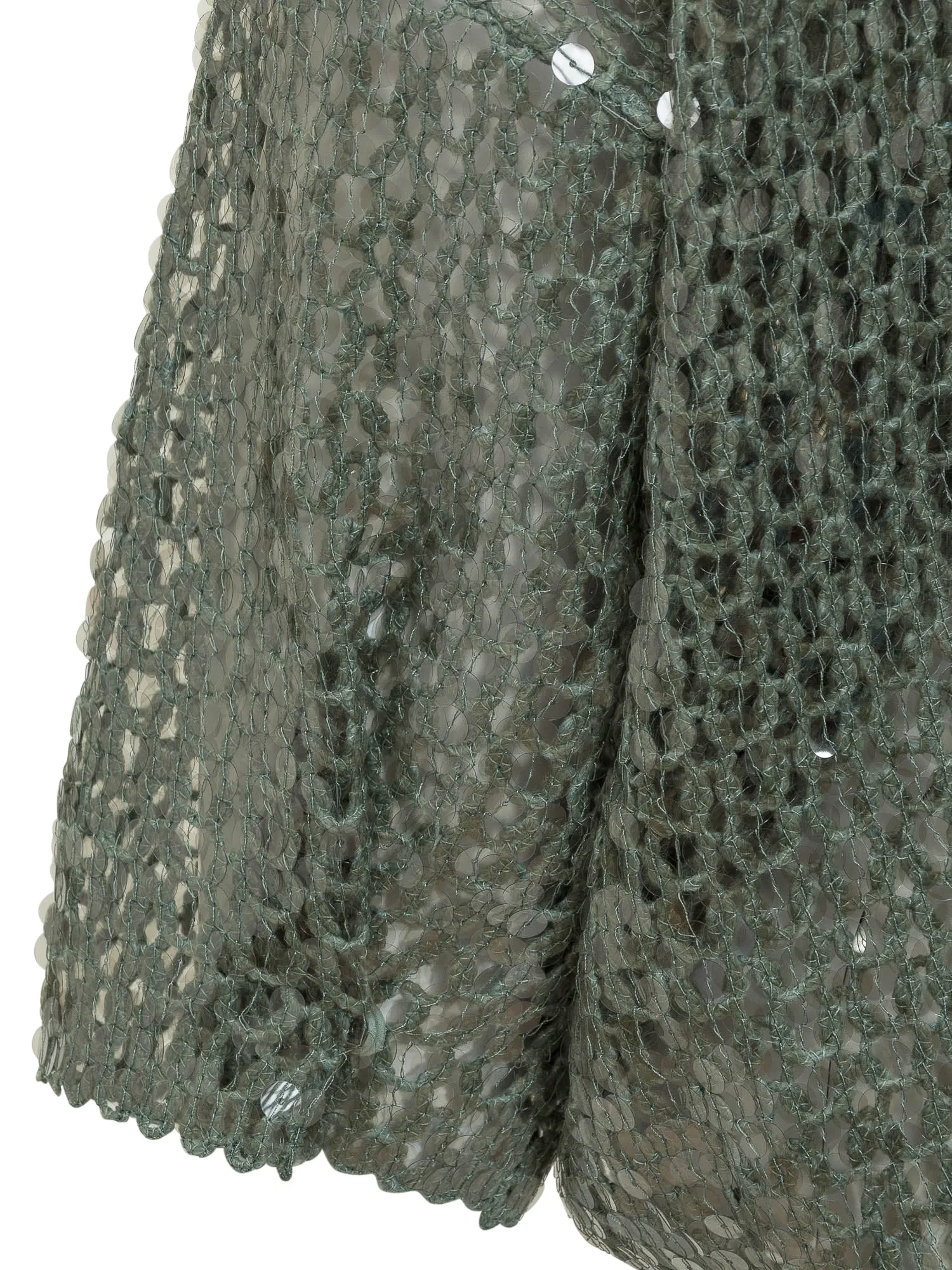 Brunello Cucinelli Crop Sleeved Sequin Embellished Sweater