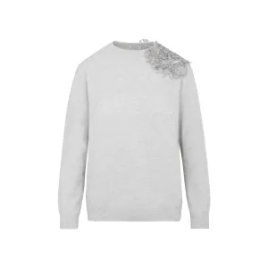 Brunello Cucinelli Lace-Detailed Crewneck Sweater