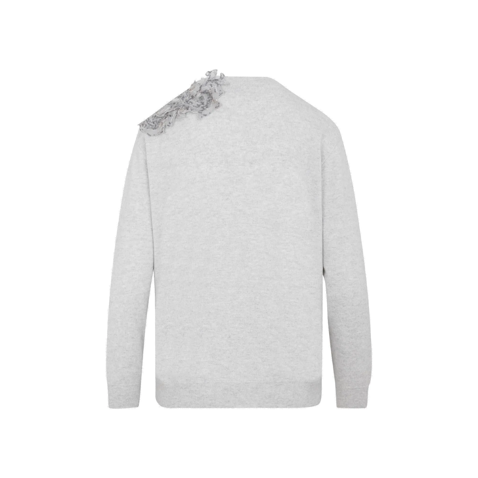 Brunello Cucinelli Lace-Detailed Crewneck Sweater