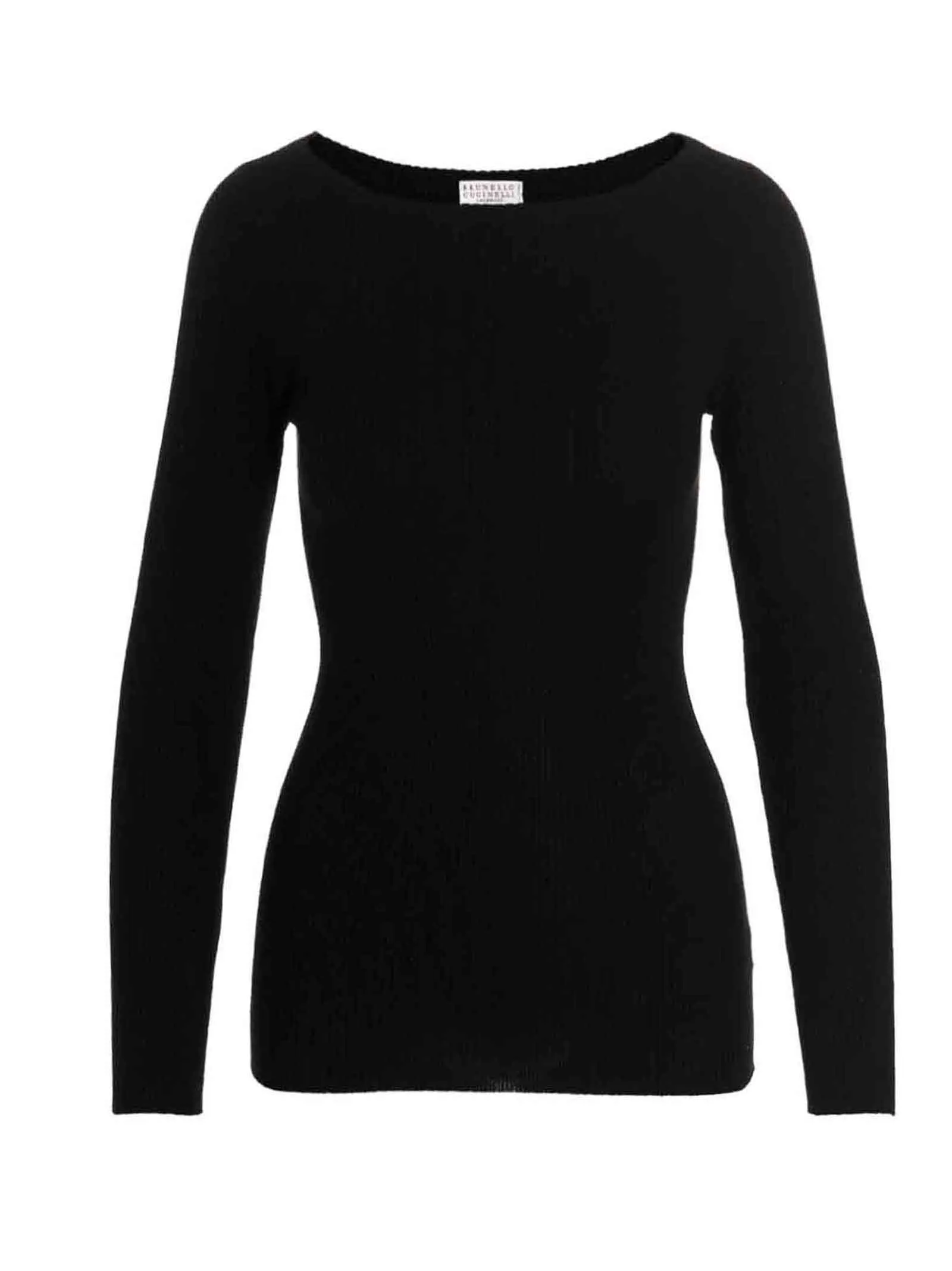 Brunello Cucinelli Round-Neck Ribbed Knit Sweater