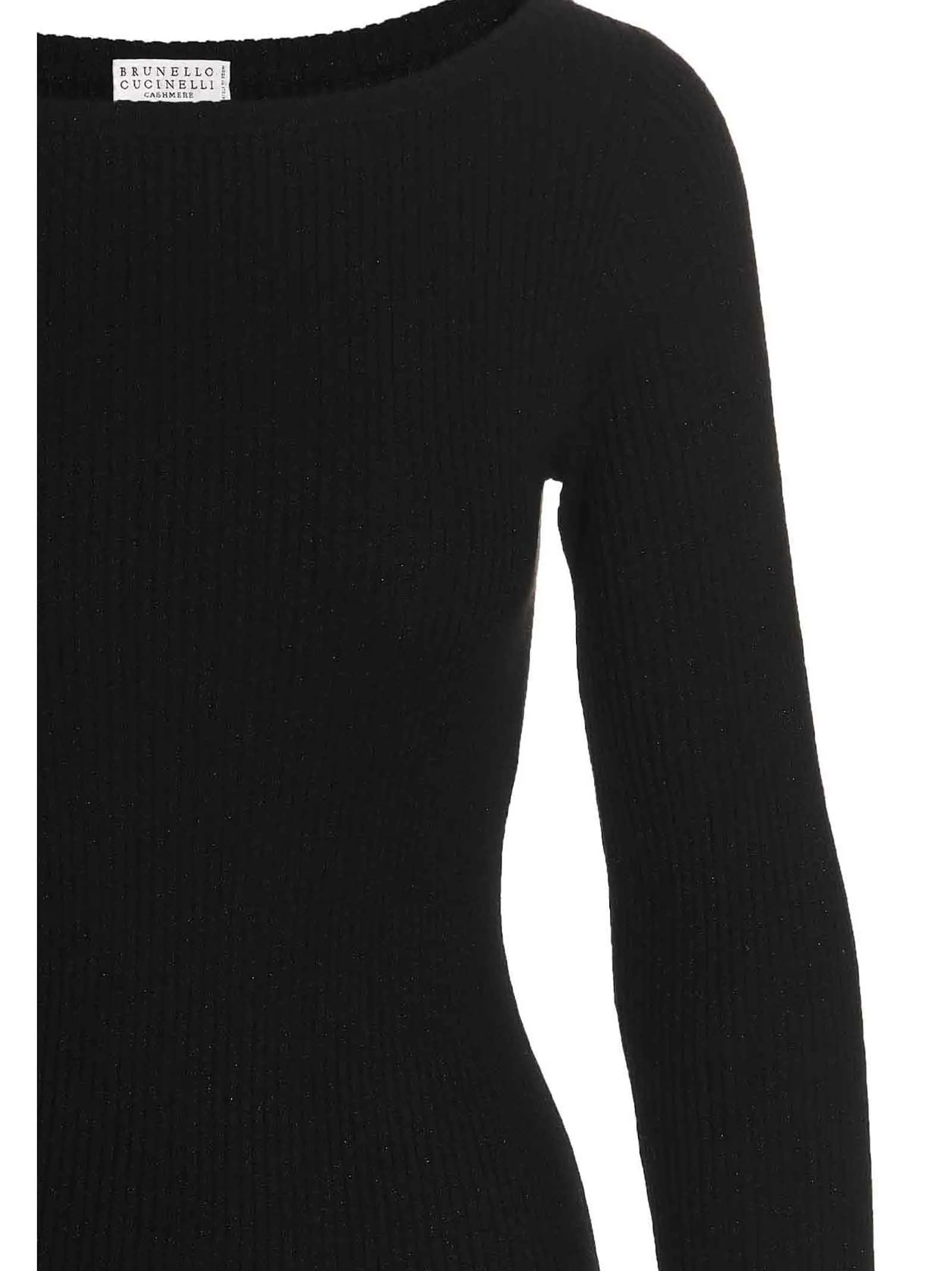 Brunello Cucinelli Round-Neck Ribbed Knit Sweater