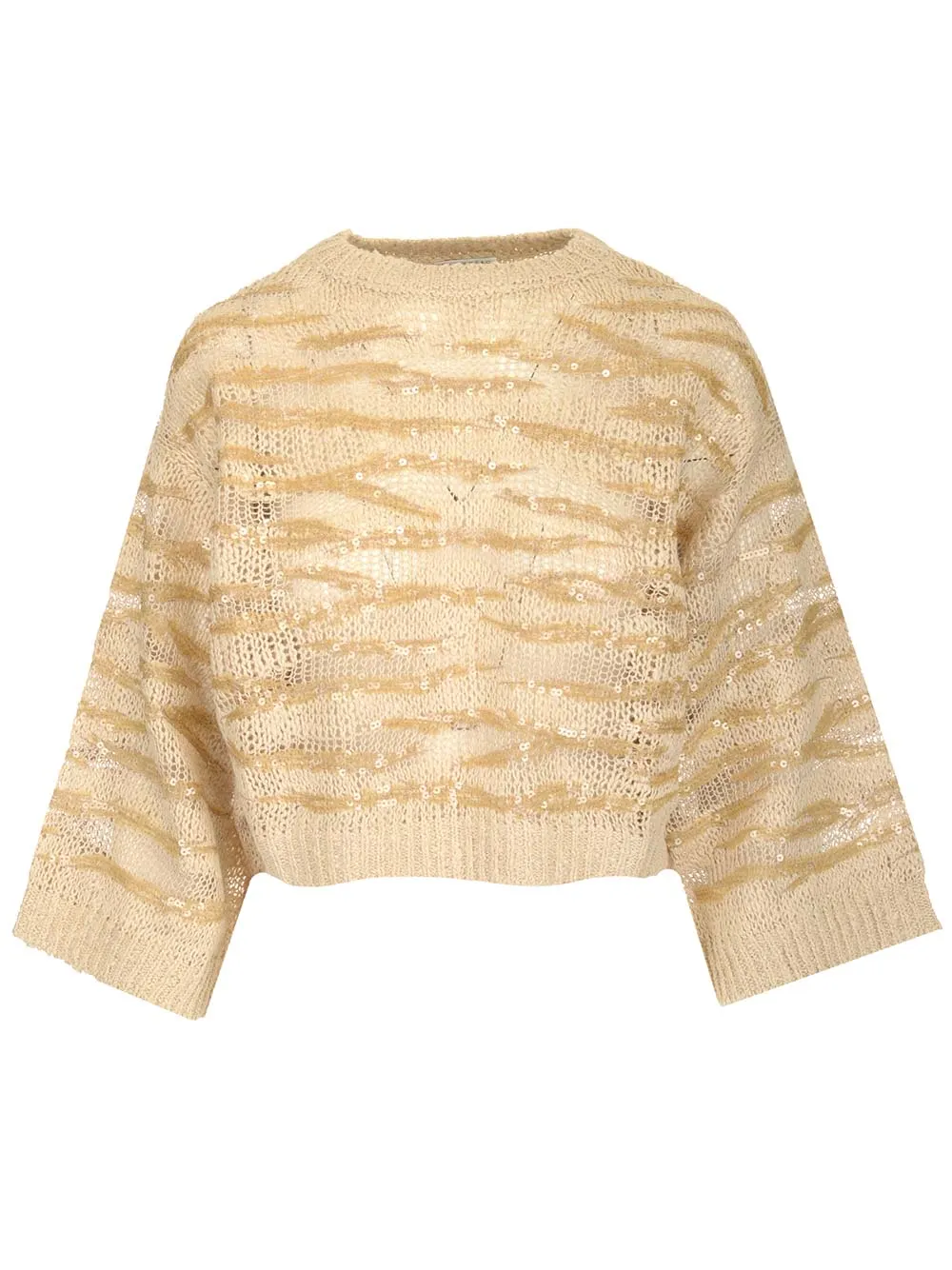 Brunello Cucinelli Sequin Embellished Knit Jumper