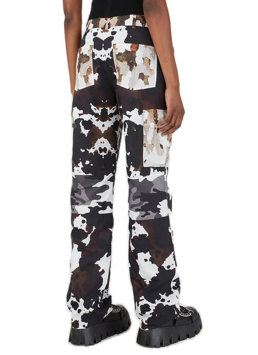 Burberry Camouflage Print Cargo Pants