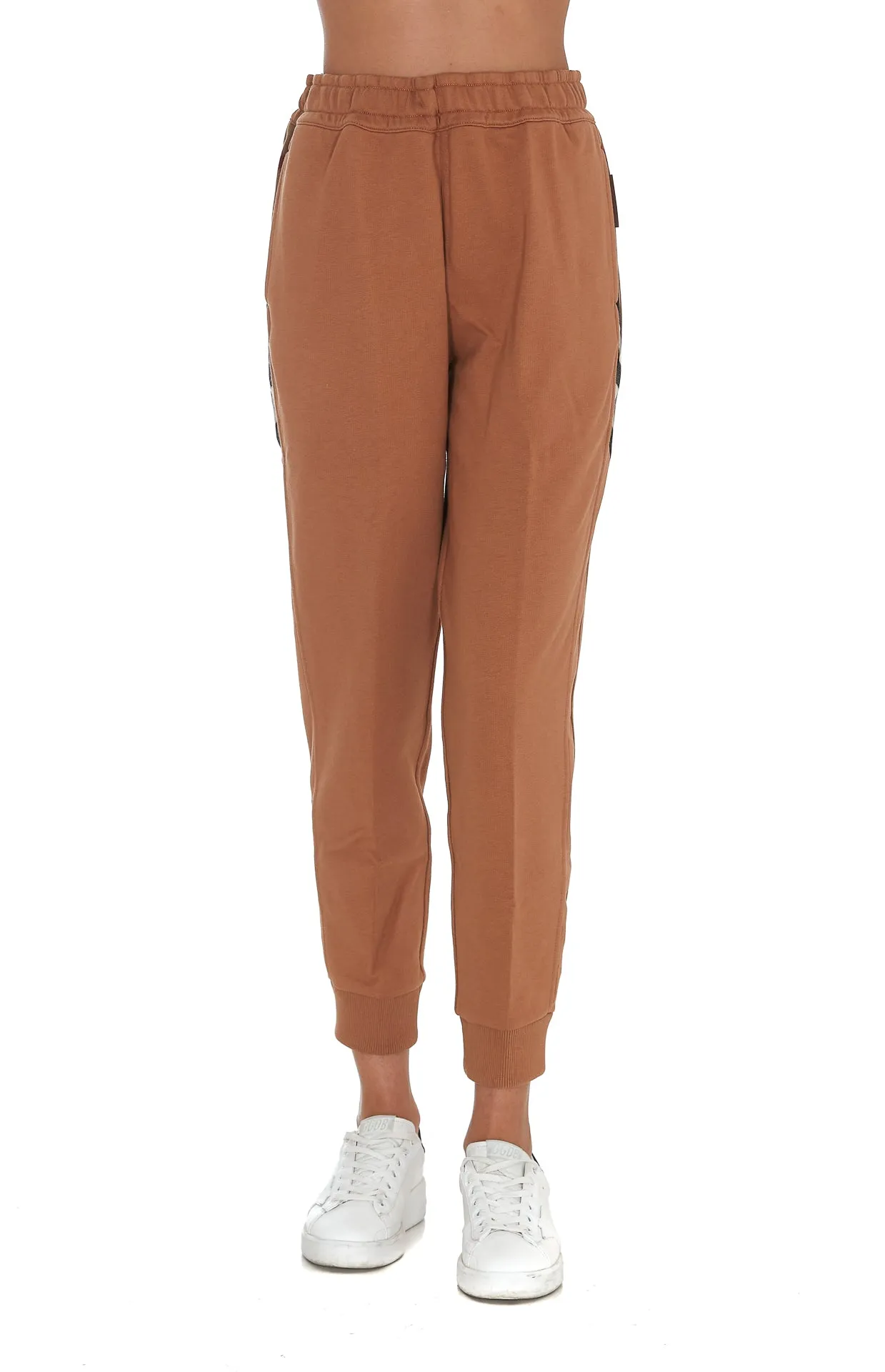 Burberry Check Panel Jogging Pants