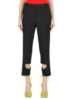 Burberry Cut Out Detail Tailored Trousers