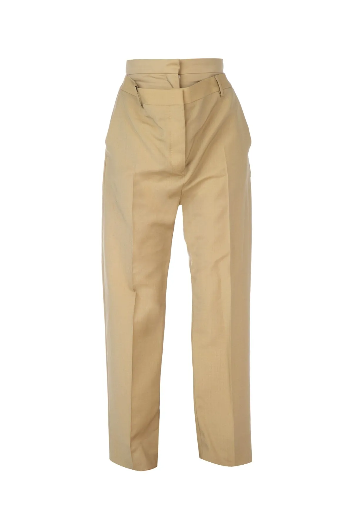 Burberry Double-Waist Tailored Trousers