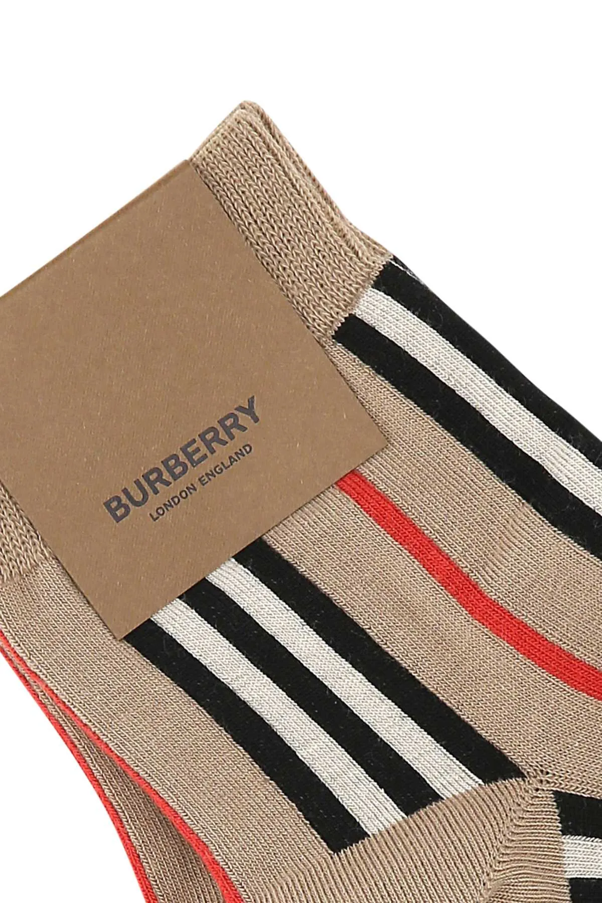 Burberry Icon Stripe Intarsia-Knitted Socks