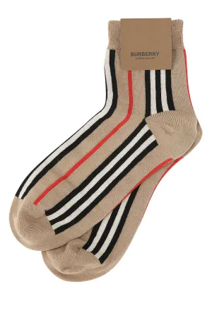 Burberry Icon Stripe Intarsia-Knitted Socks