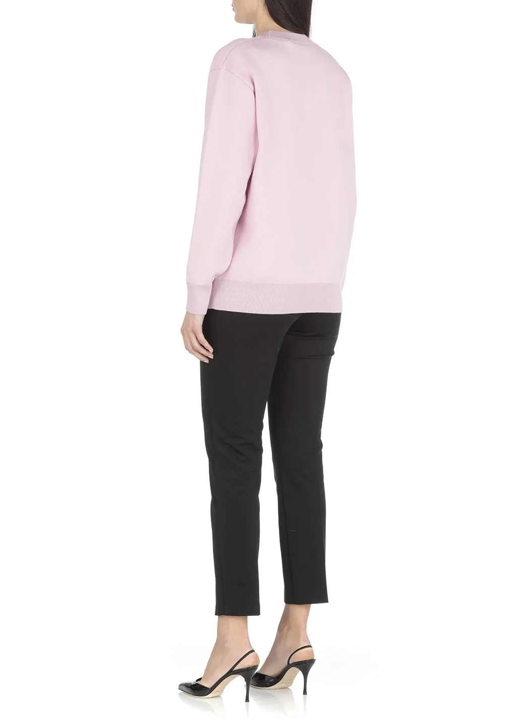 Burberry Logo Embroidered Ribbed Sweater