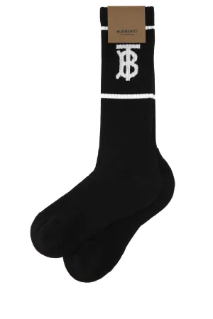 Burberry Monogram Logo Intarsia Socks