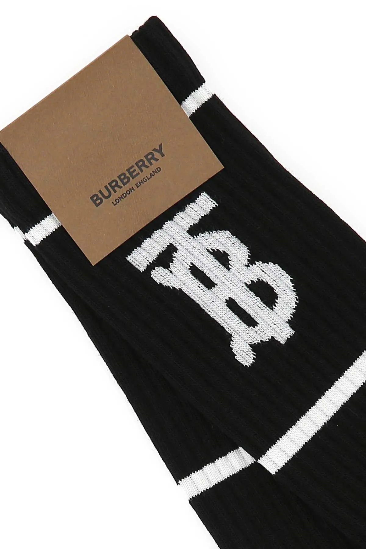 Burberry Monogram Logo Intarsia Socks