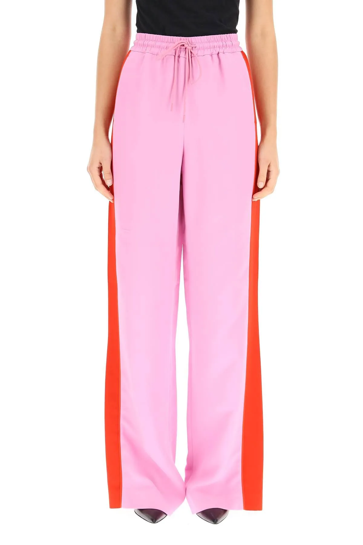 Burberry Side Stripe Wide Leg Pants