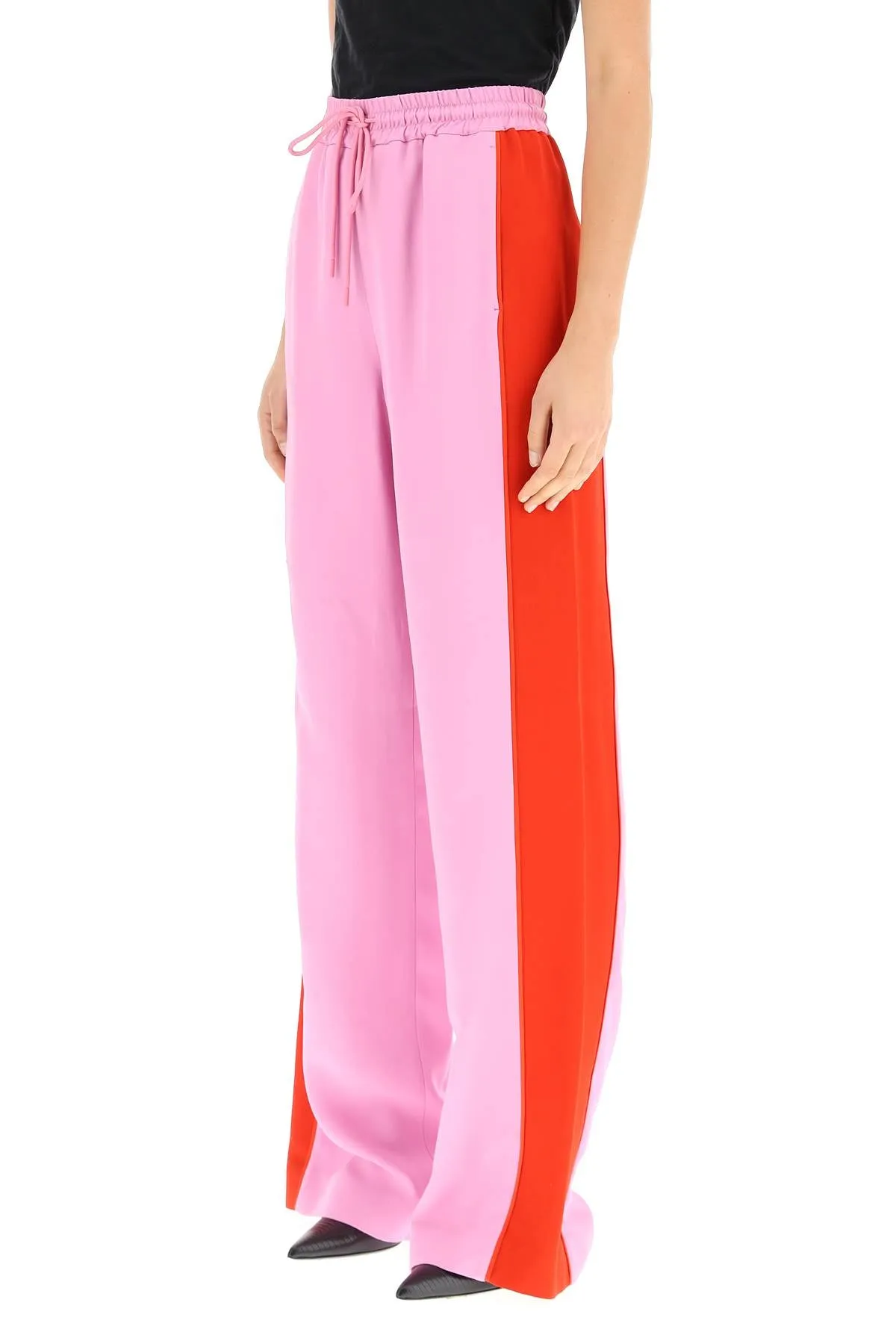 Burberry Side Stripe Wide Leg Pants