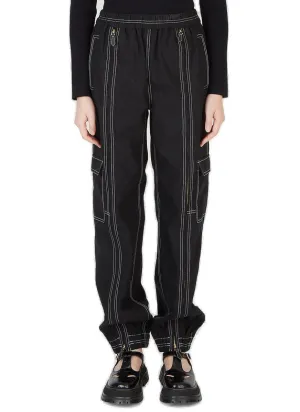 Burberry Topstitched Cargo Trousers
