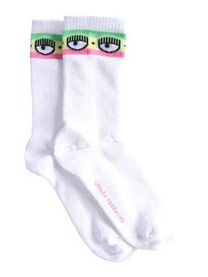 Chiara Ferragni Eyelike Intarsia Stretched Socks