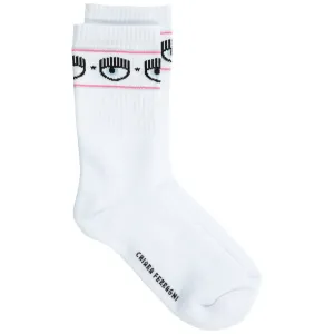 Chiara Ferragni Logo-Band Ribbed Socks