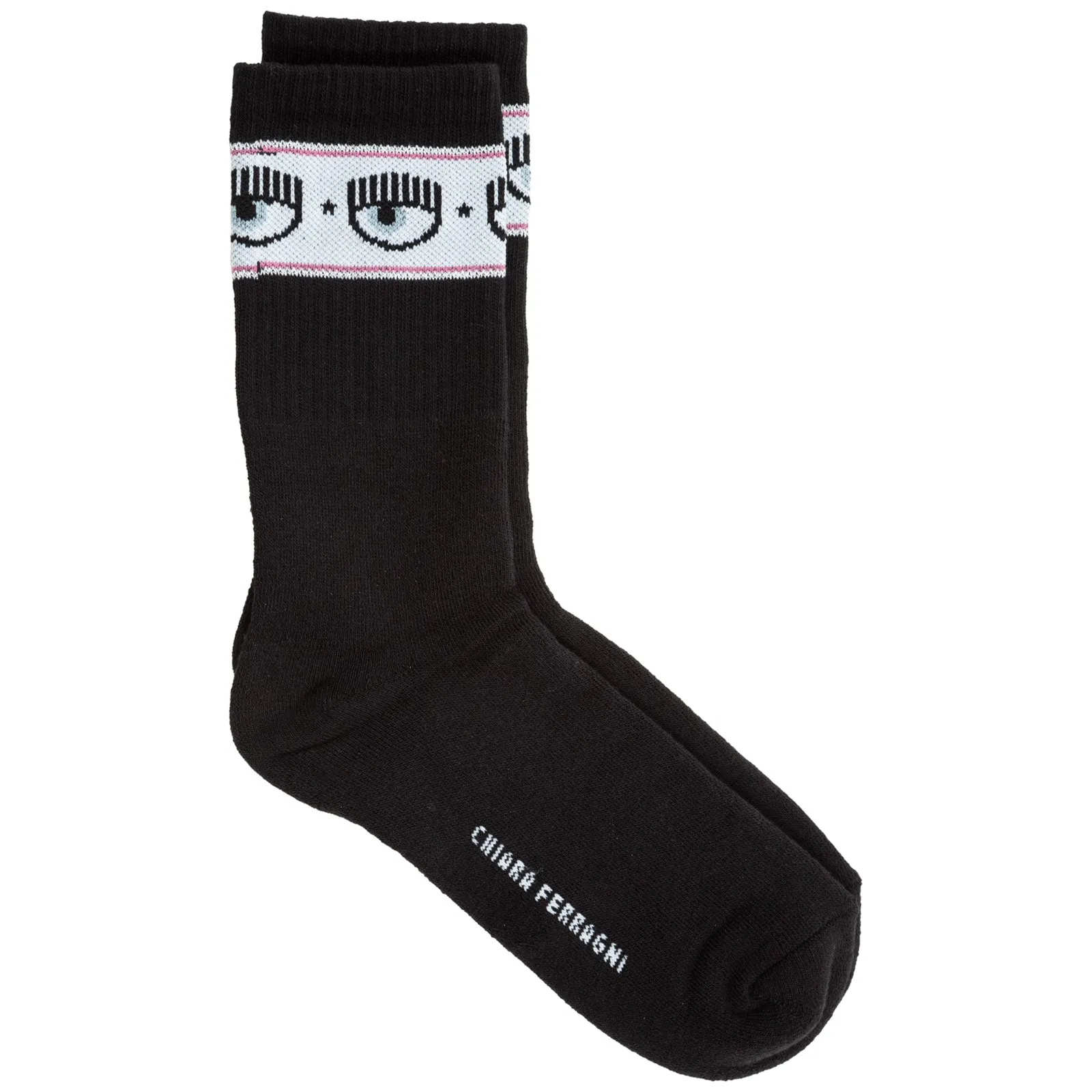Chiara Ferragni Logo-Band Ribbed Socks