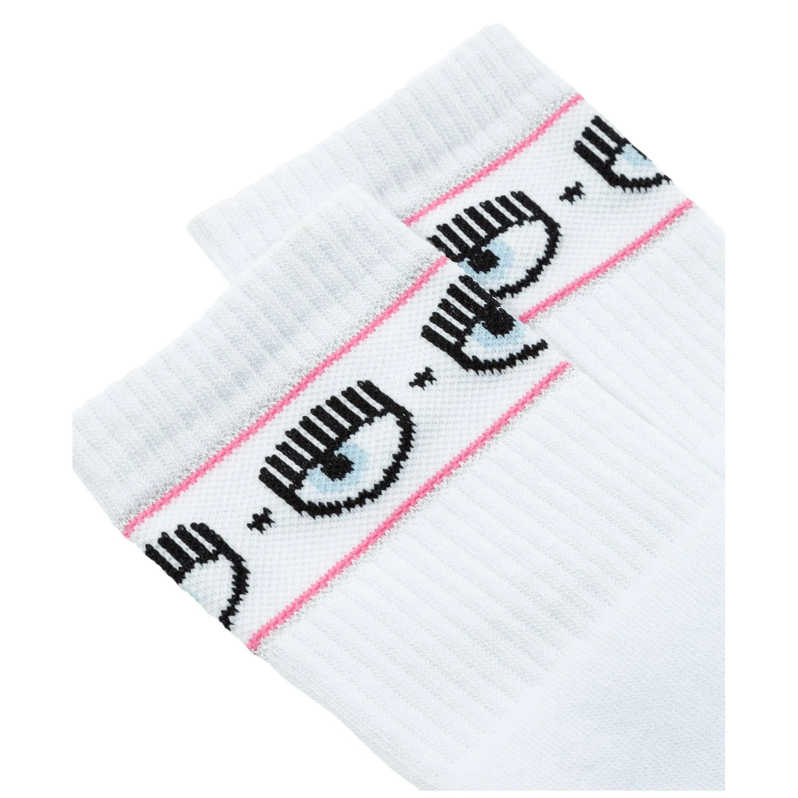 Chiara Ferragni Logo-Band Ribbed Socks