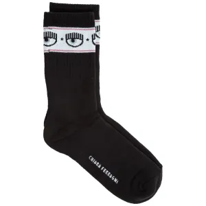 Chiara Ferragni Logo-Band Ribbed Socks