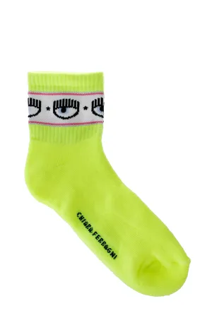 Chiara Ferragni Logo-Band Stretched Ankle Socks